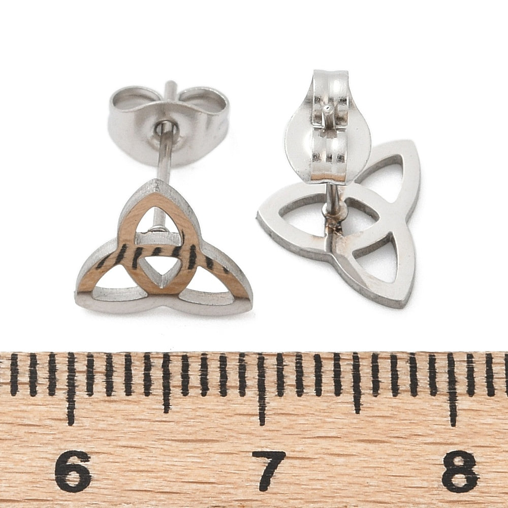 Triquetra Stud Earrings