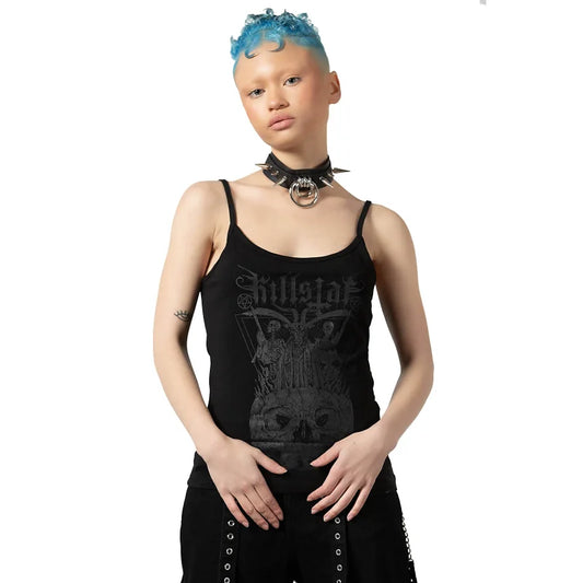 Killstar Tank Top - Deimos Strappy Cami Size Small