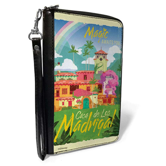 Encanto MAGIC AWAITS YOU CASA DE LAS MADRIGAL Village Scene Zip Wallet